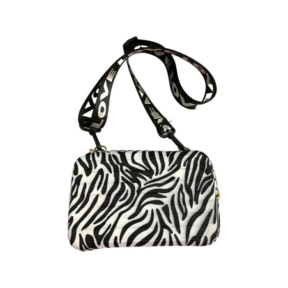 Zebra Patterned Box Bag